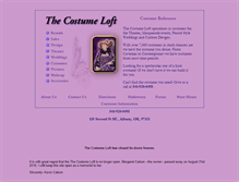 Tablet Screenshot of costumeloft.com